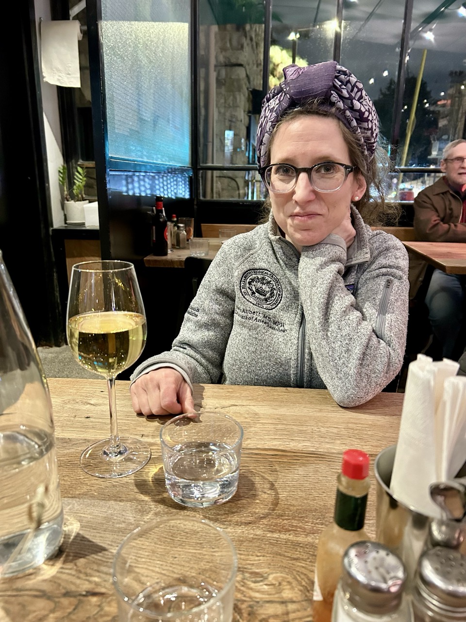 Wine and ambiance at Pizza Flora